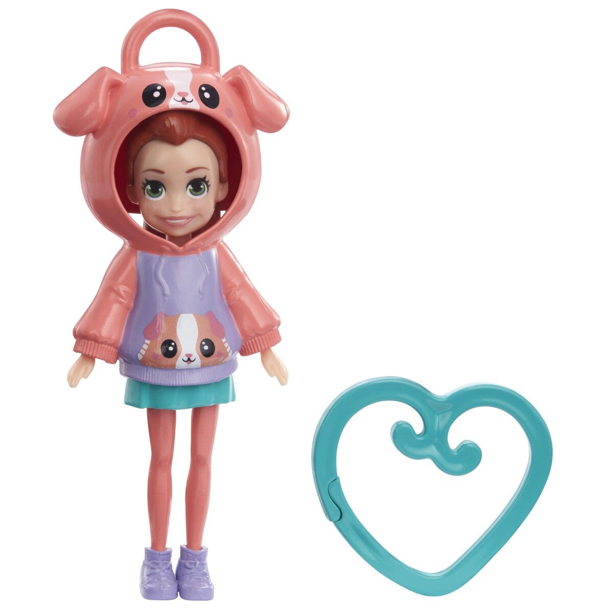 Polly Pocket Papusa cu hanorac animalut HKW01