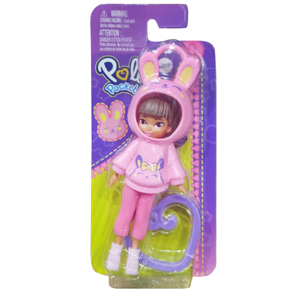 Polly Pocket Papusa cu hanorac animalut HRD63