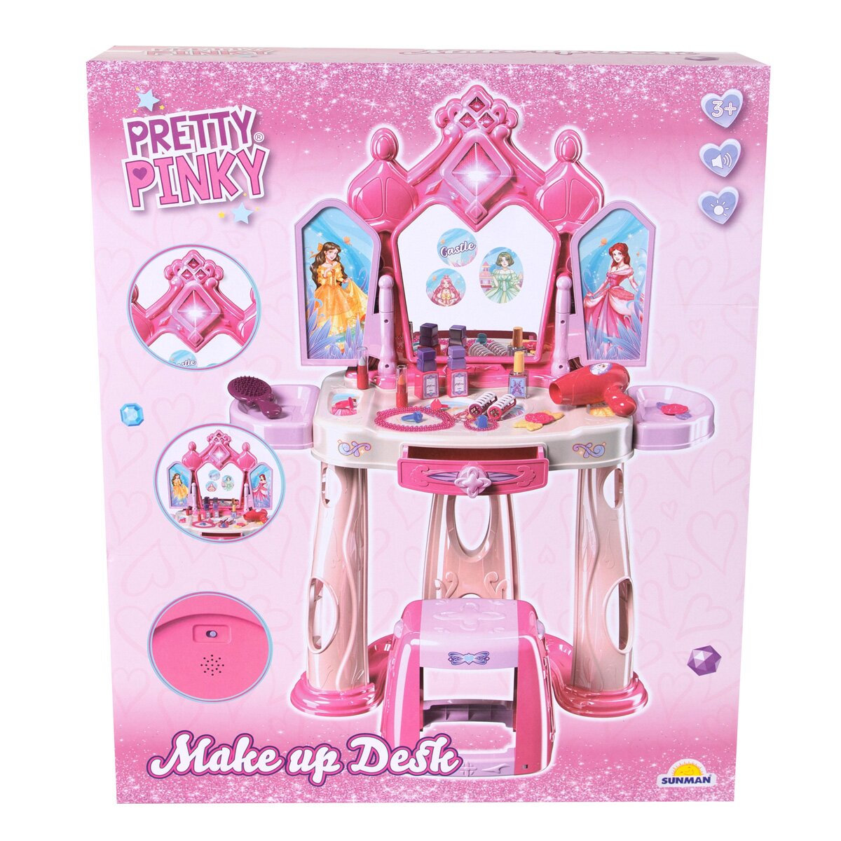 Pretty Pinky Masuta de infrumusetare cu lumini si sunete