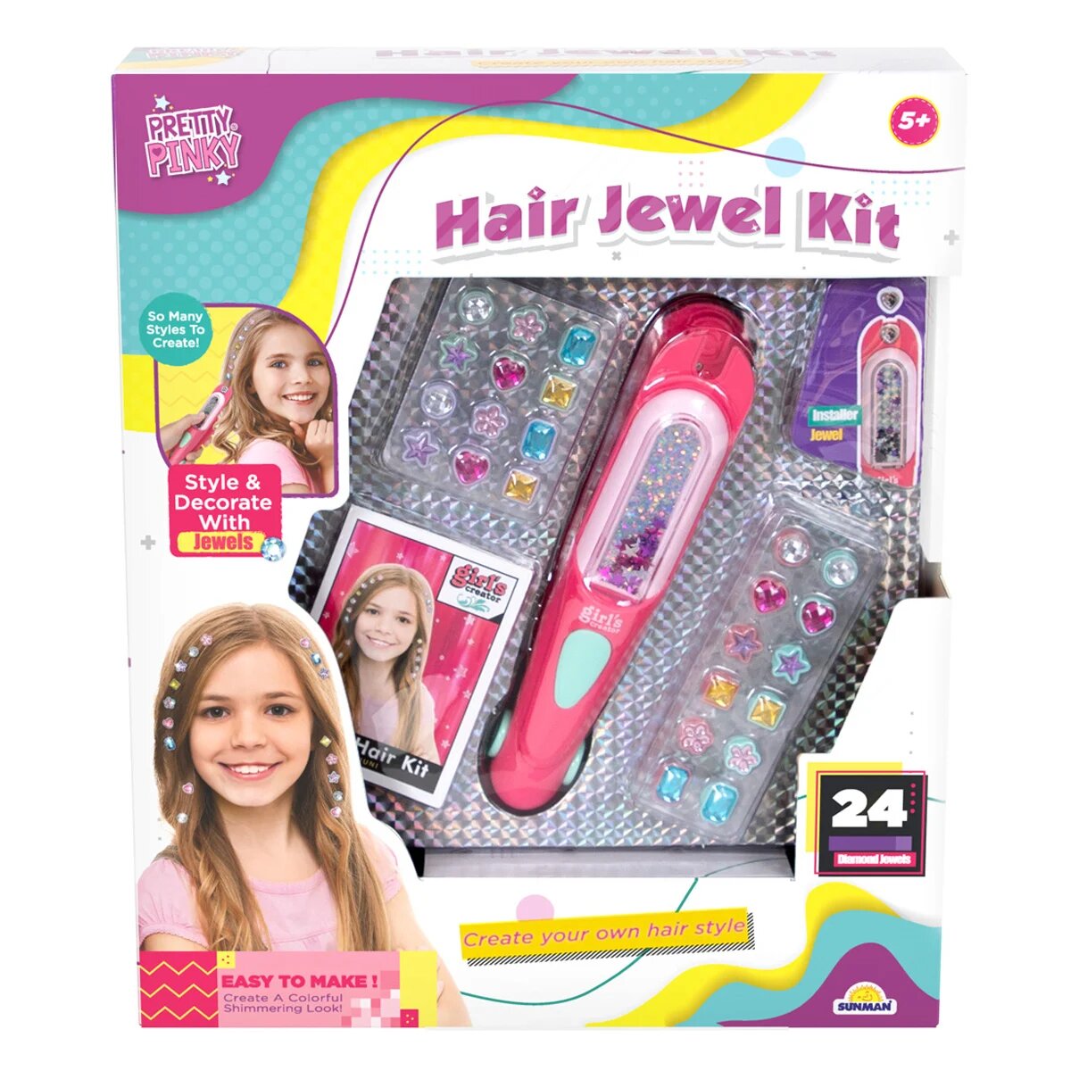 Pretty Pinky Set bijuterii pentru par