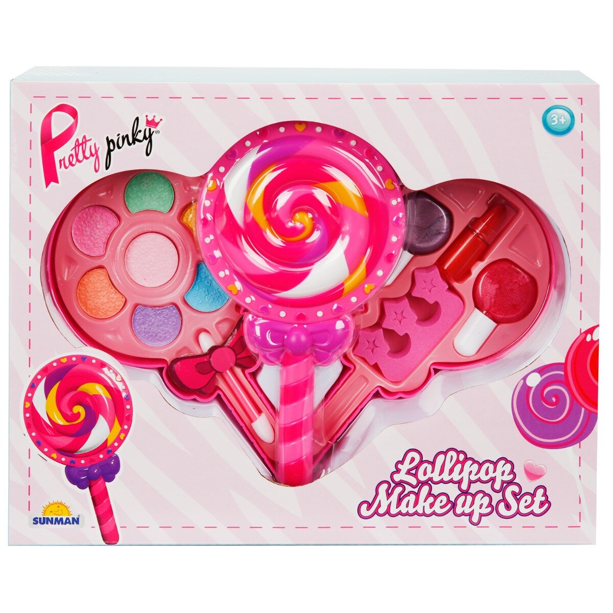 Pretty Pinky Set de machiaj cu 2 niveluri in forma de acadea