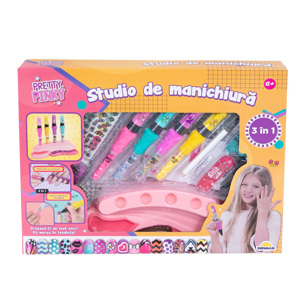 Pretty Pinky Studio de manichiura 3 in 1