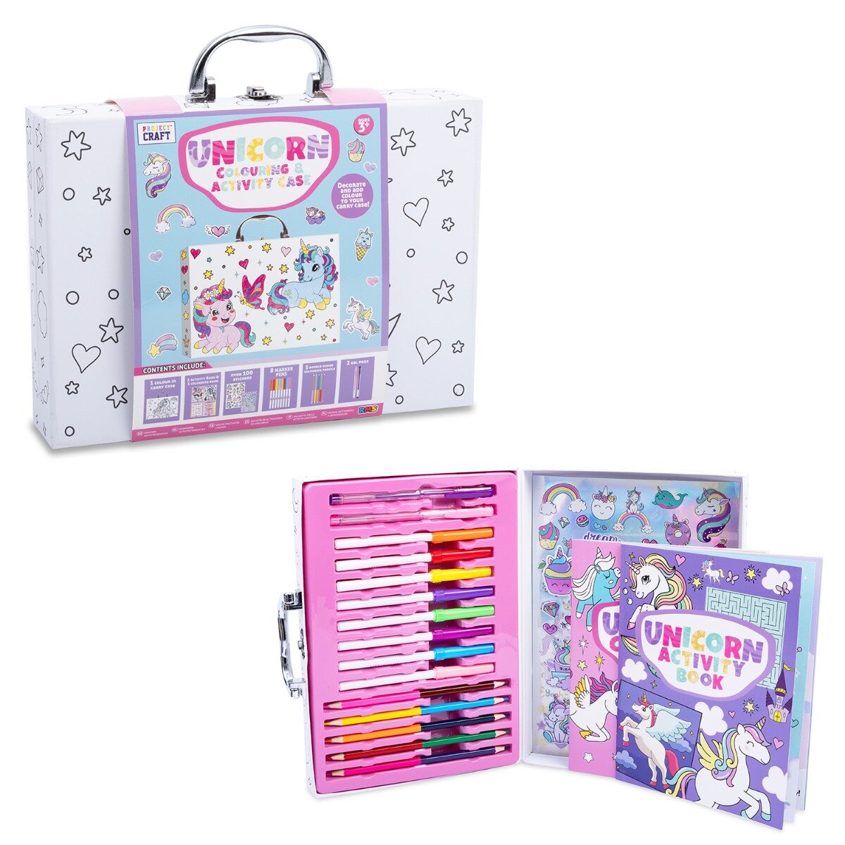 Project Craft Set de colorat in trusa Unicorn