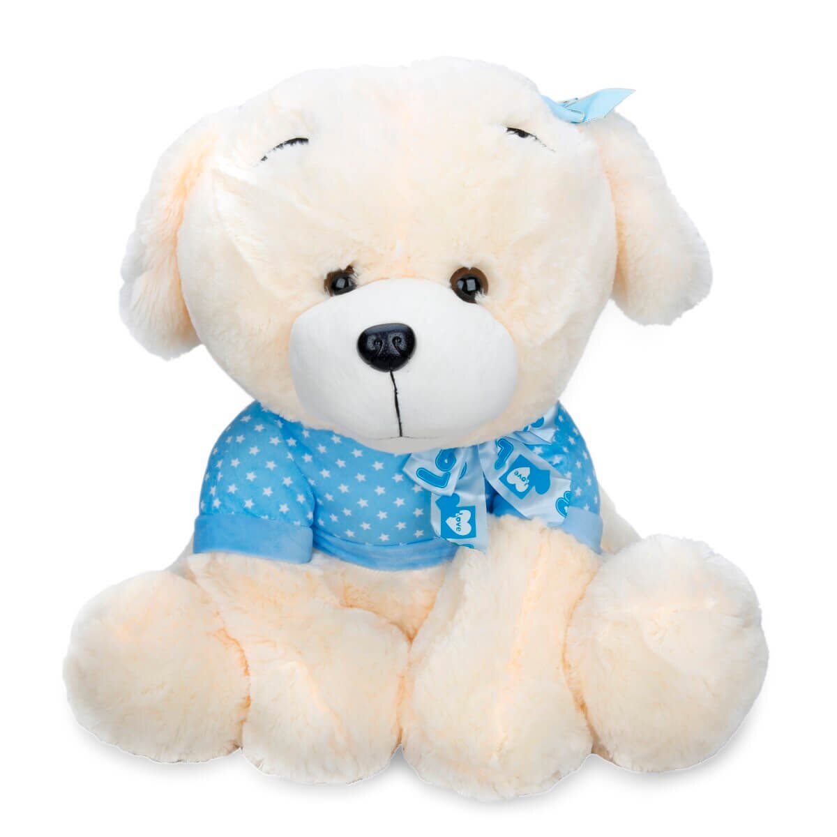 Puffy Friends Caine de plus Albastru 55 cm