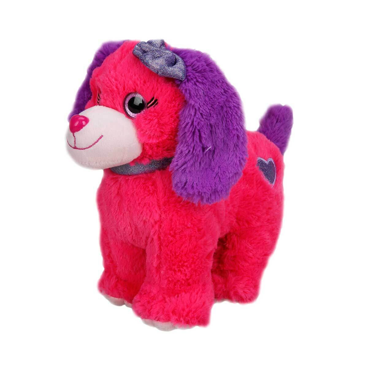 Puffy Friends Caine de plus colorat Roz inchis 25 cm