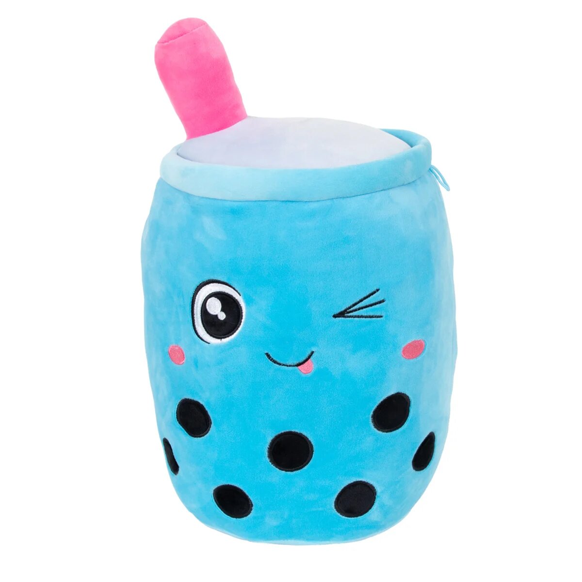 Puffy Friends Jucarie de plus Cana cu pai Albastru 35 cm