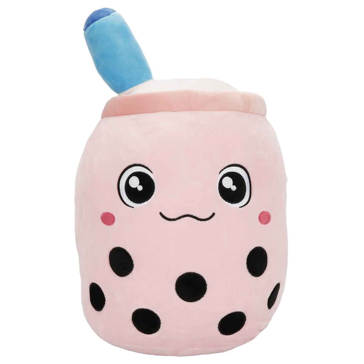 Puffy Friends Jucarie de plus Cana cu pai Roz 35 cm
