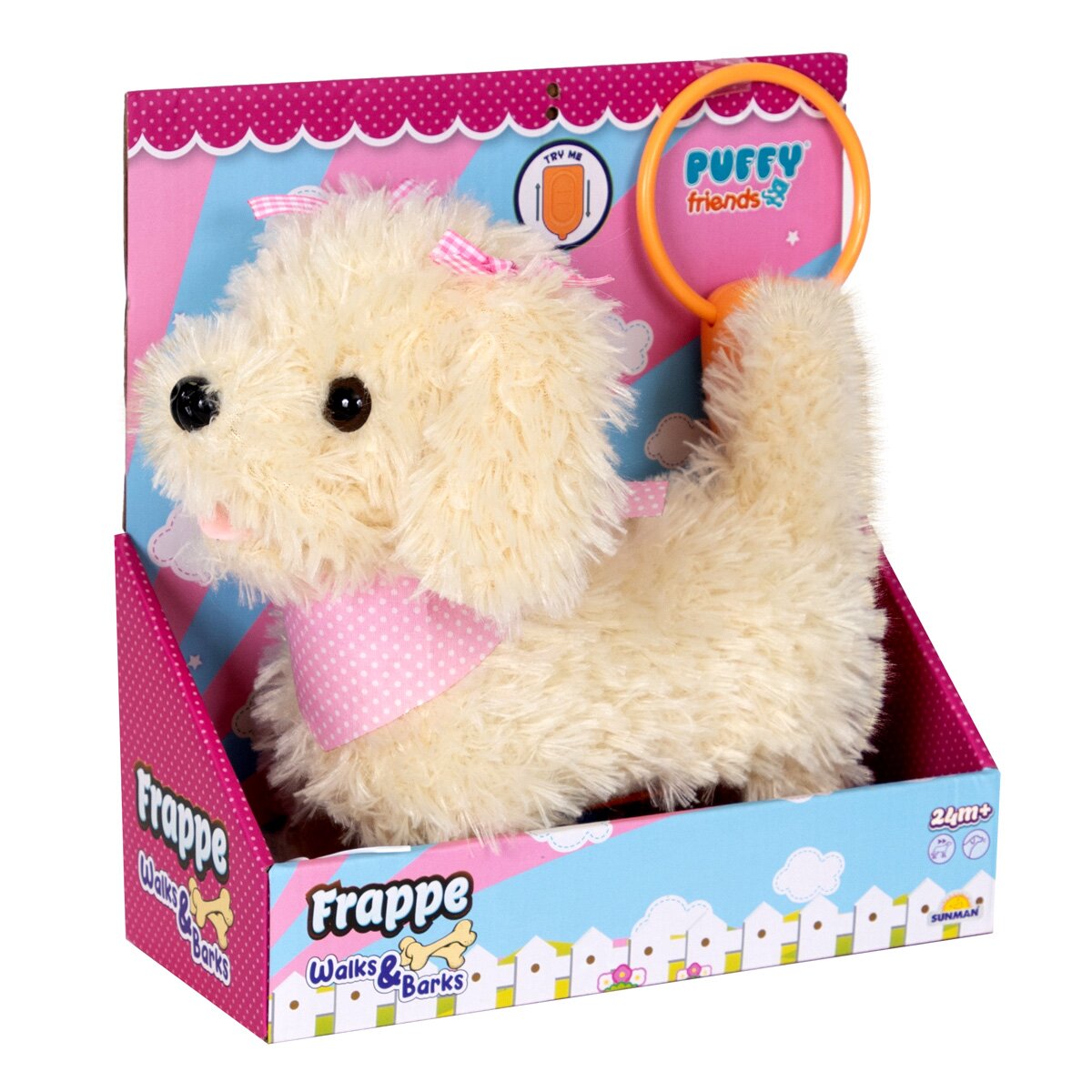 Puffy Friends Jucarie de plus interactiva catelus Frappe