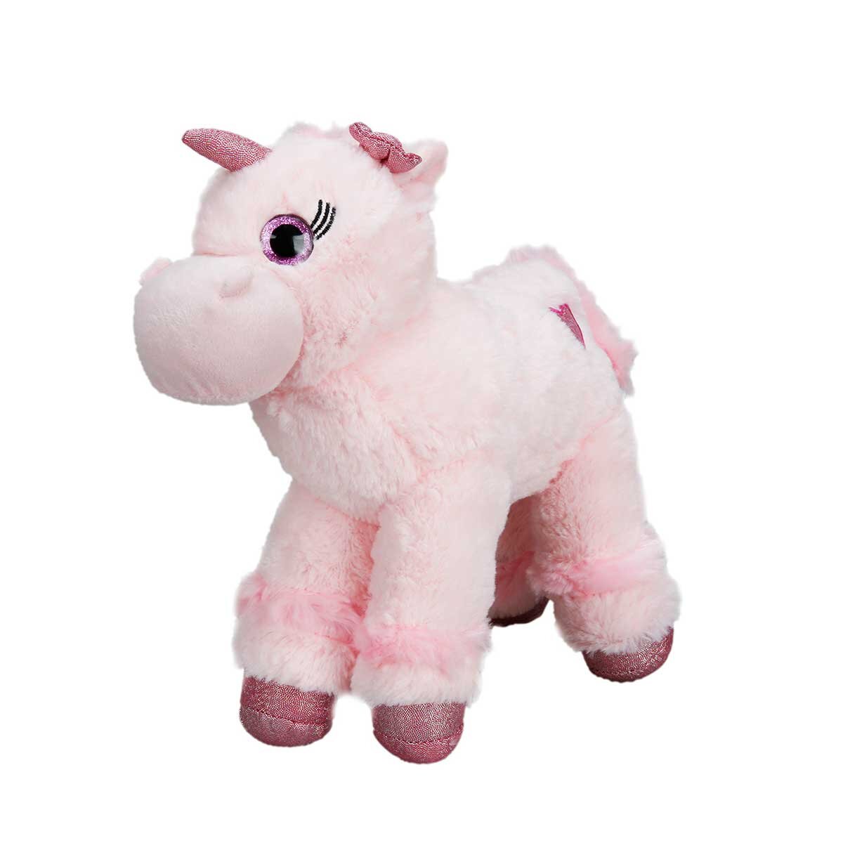 Puffy Friends Unicorn de plus colorat Roz deschis 28 cm