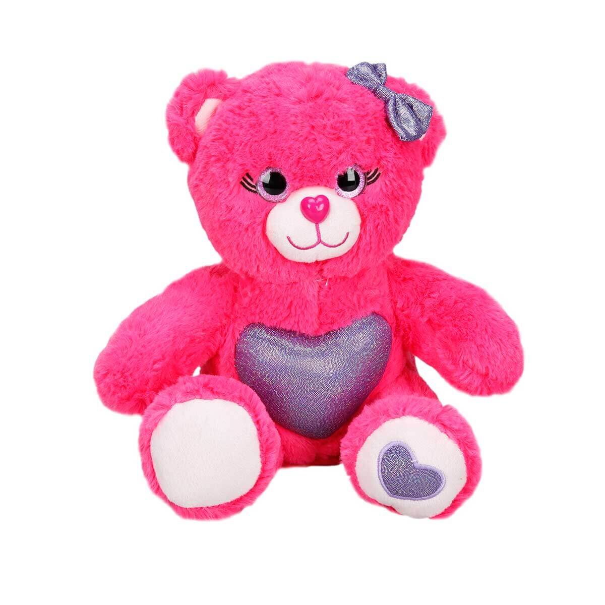 Puffy Friends Ursulet de plus colorat Roz inchis 26 cm