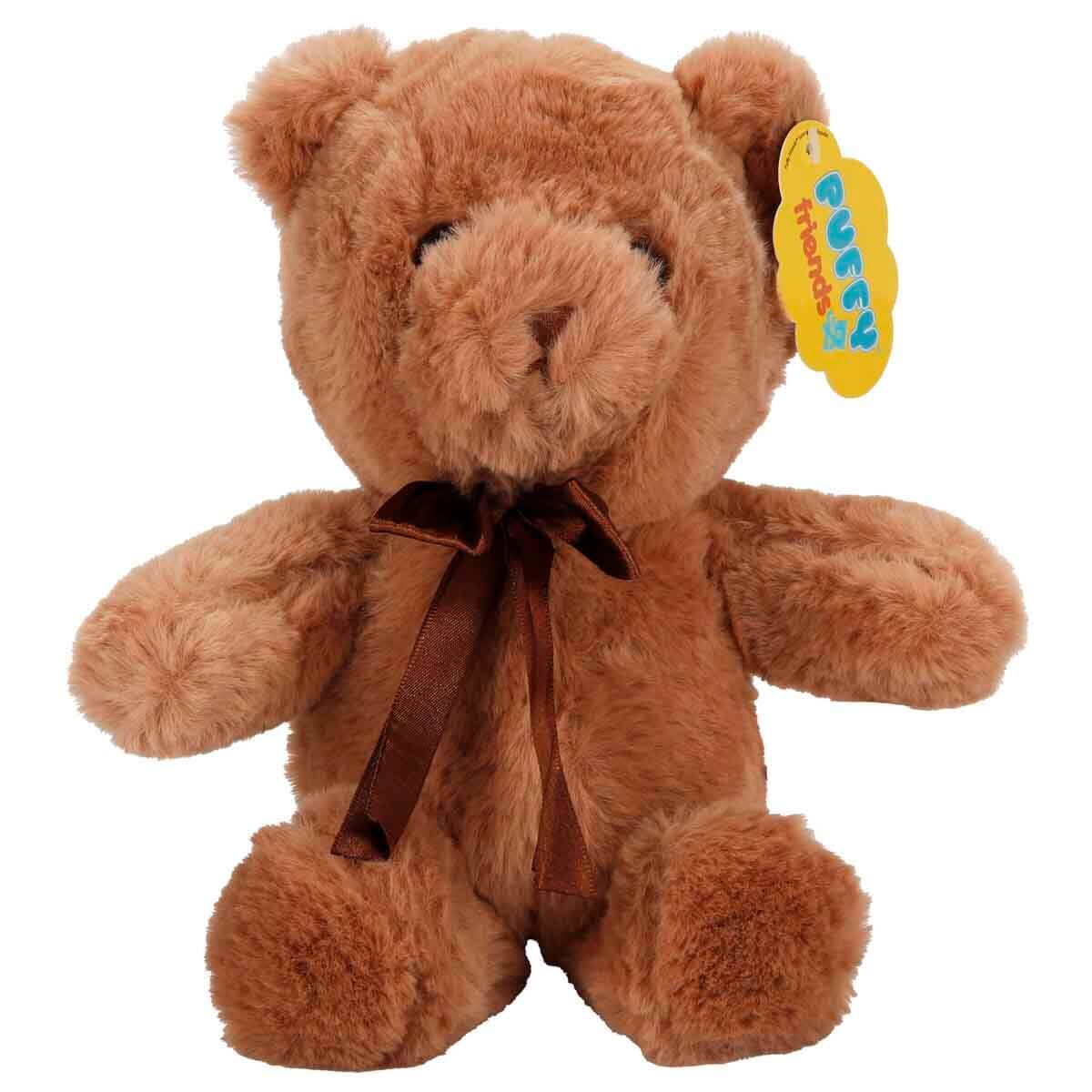 Puffy Friends Ursulet de plus cu funda Maro 20 cm
