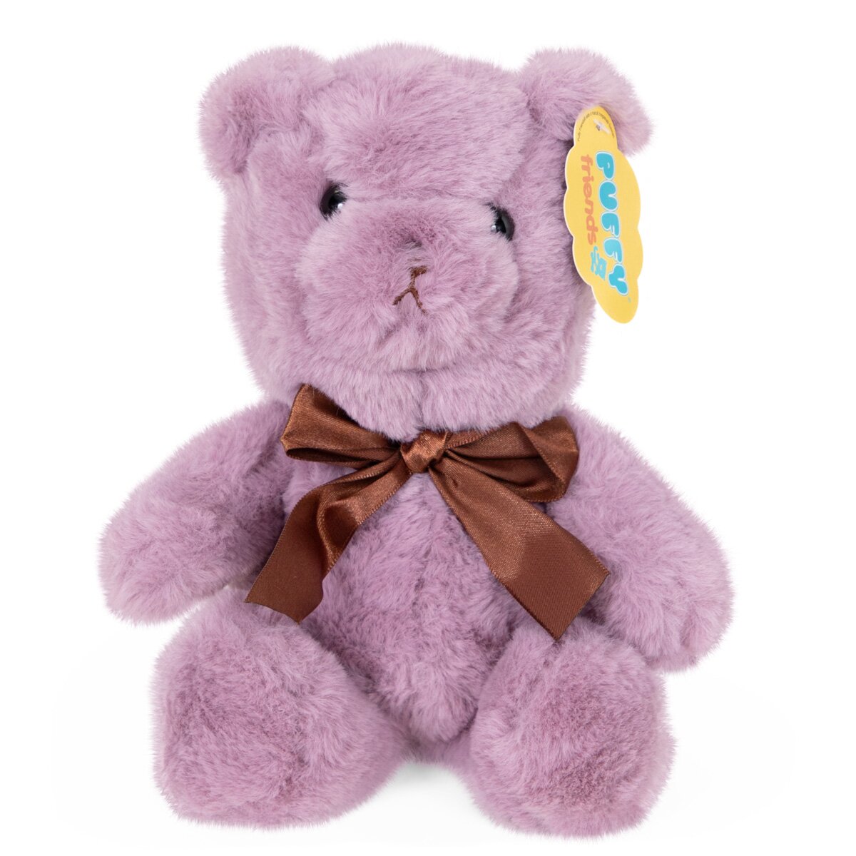 Puffy Friends Ursulet de plus cu funda Mov 20 cm