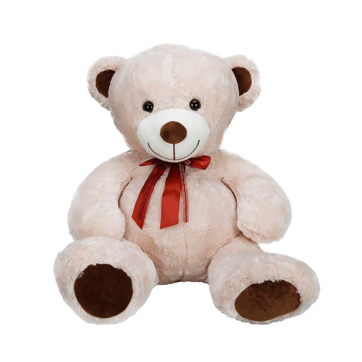 Puffy Friends Ursulet de plus cu fundita rosie 60 cm