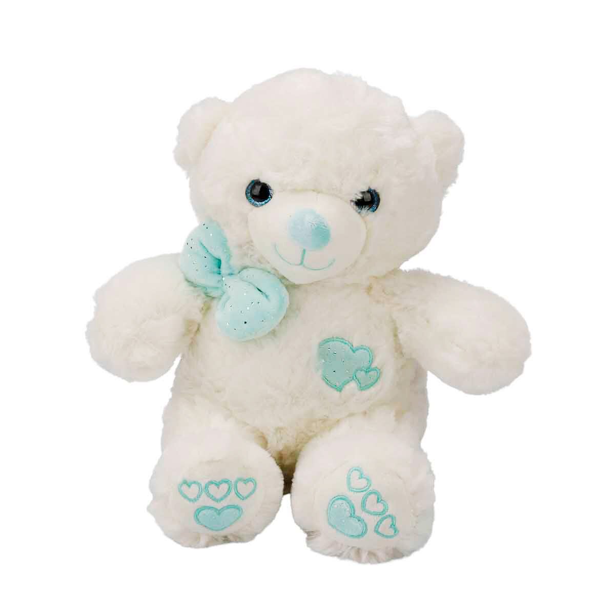 Puffy Friends Ursulet de plus cu papion Bleu 30 cm