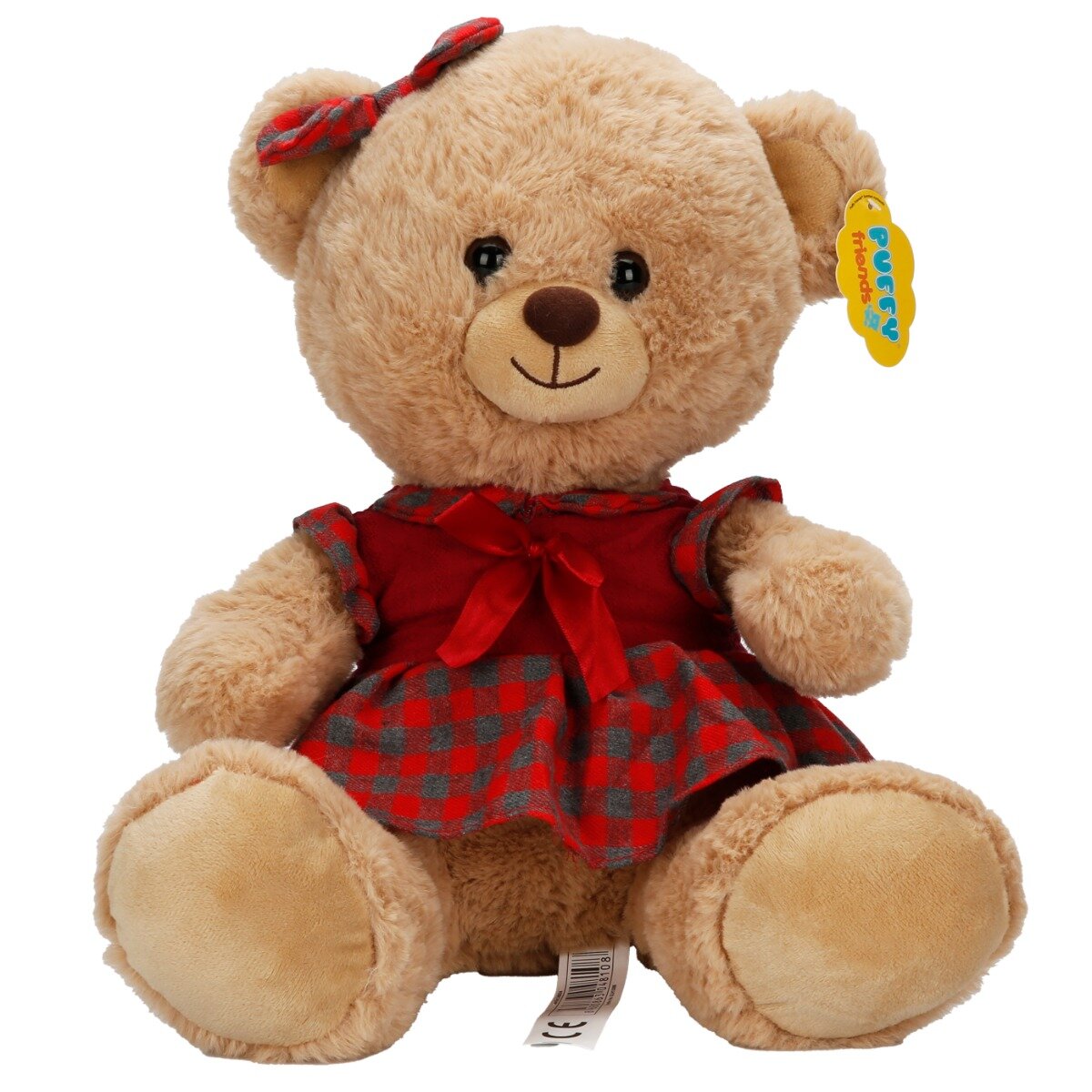 Puffy Friends Ursulet de plus cu rochita 32 cm