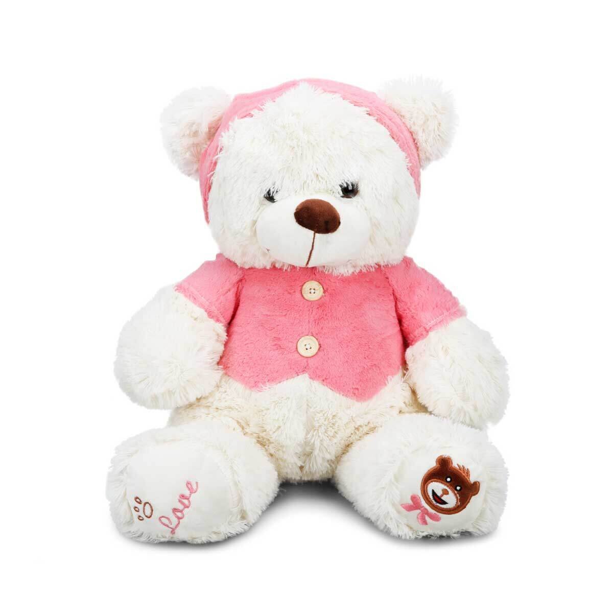 Puffy Friends Ursulet de plus cu tricou Roz 43 cm