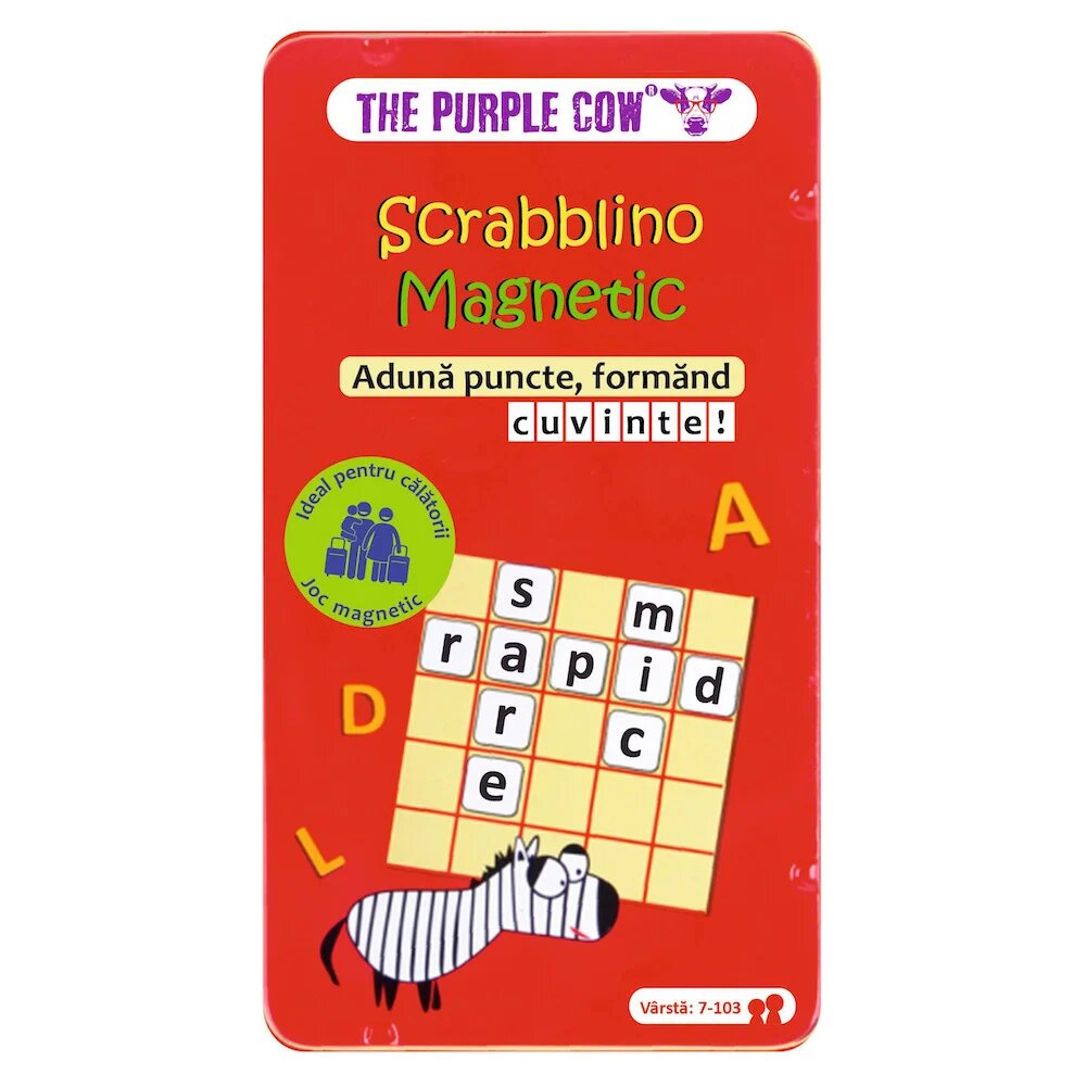 Purple Cow Joc magnetic Scrabblino