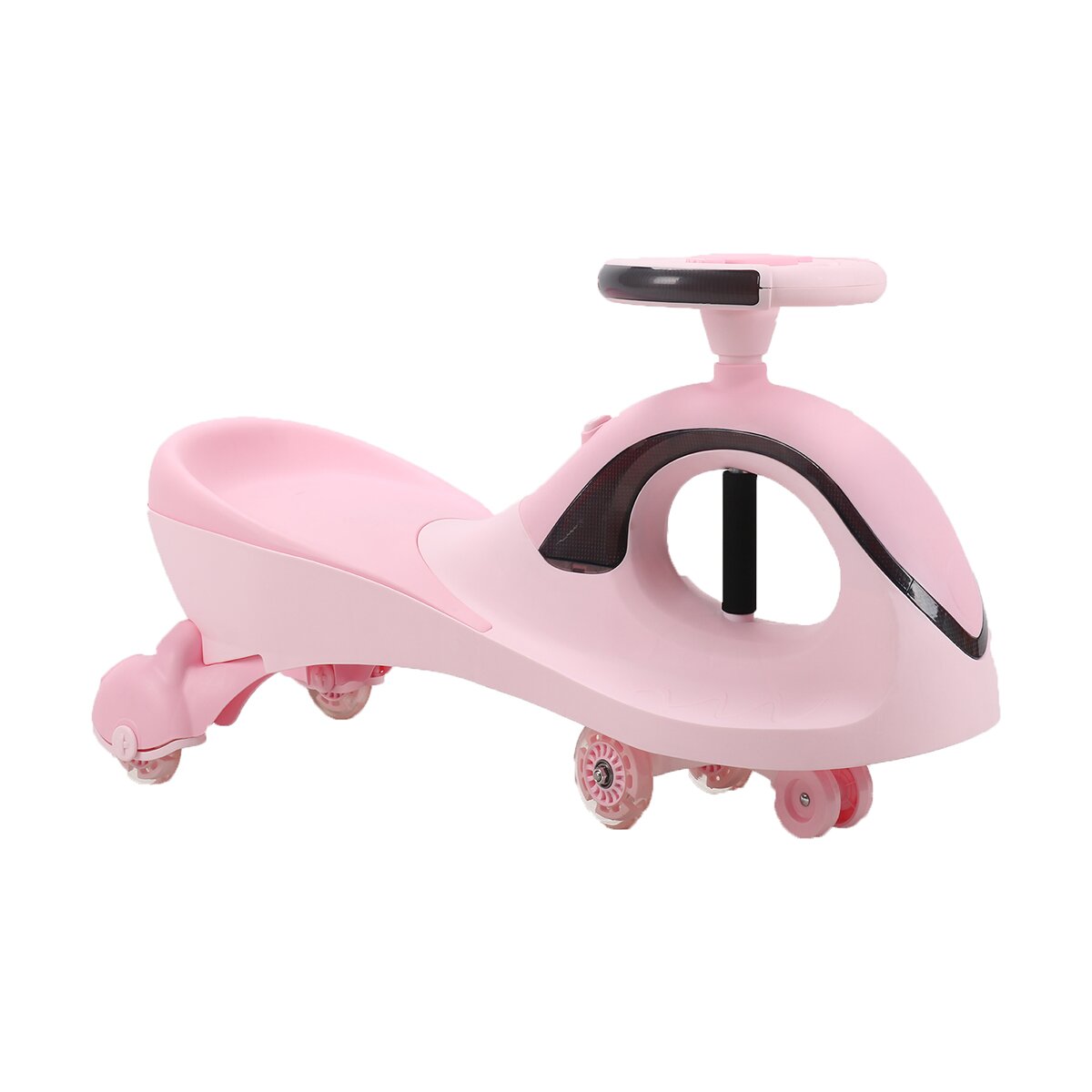 Qitong Masinuta fara pedale cu lumini si sunete Swing Car Roz
