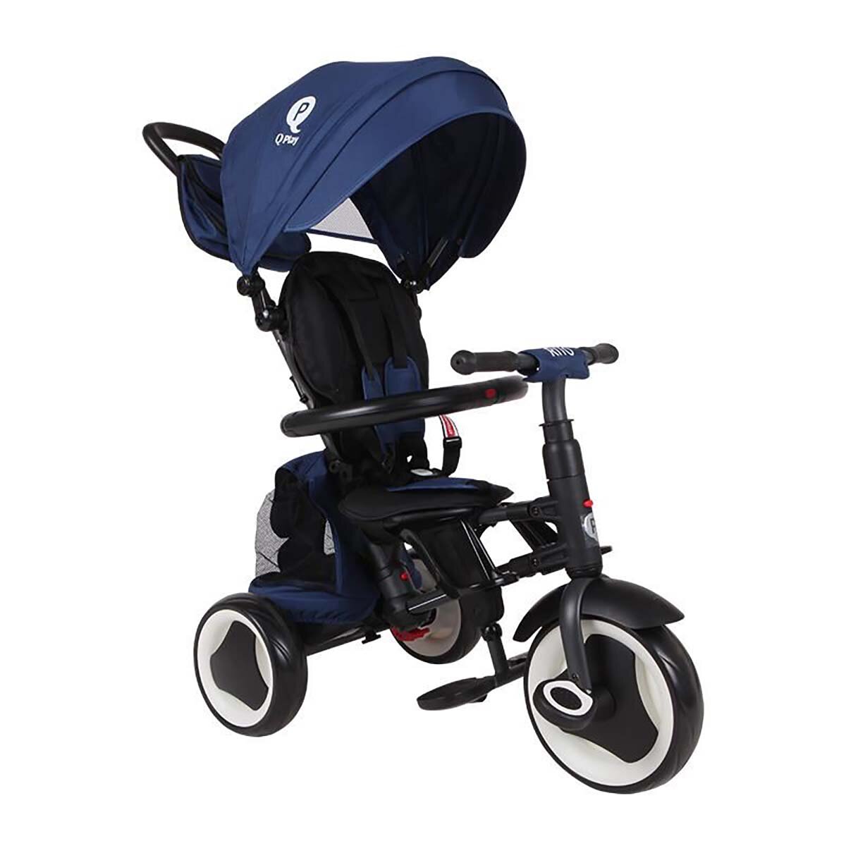 QPlay Tricicleta pliabila Rito Plus Albastru