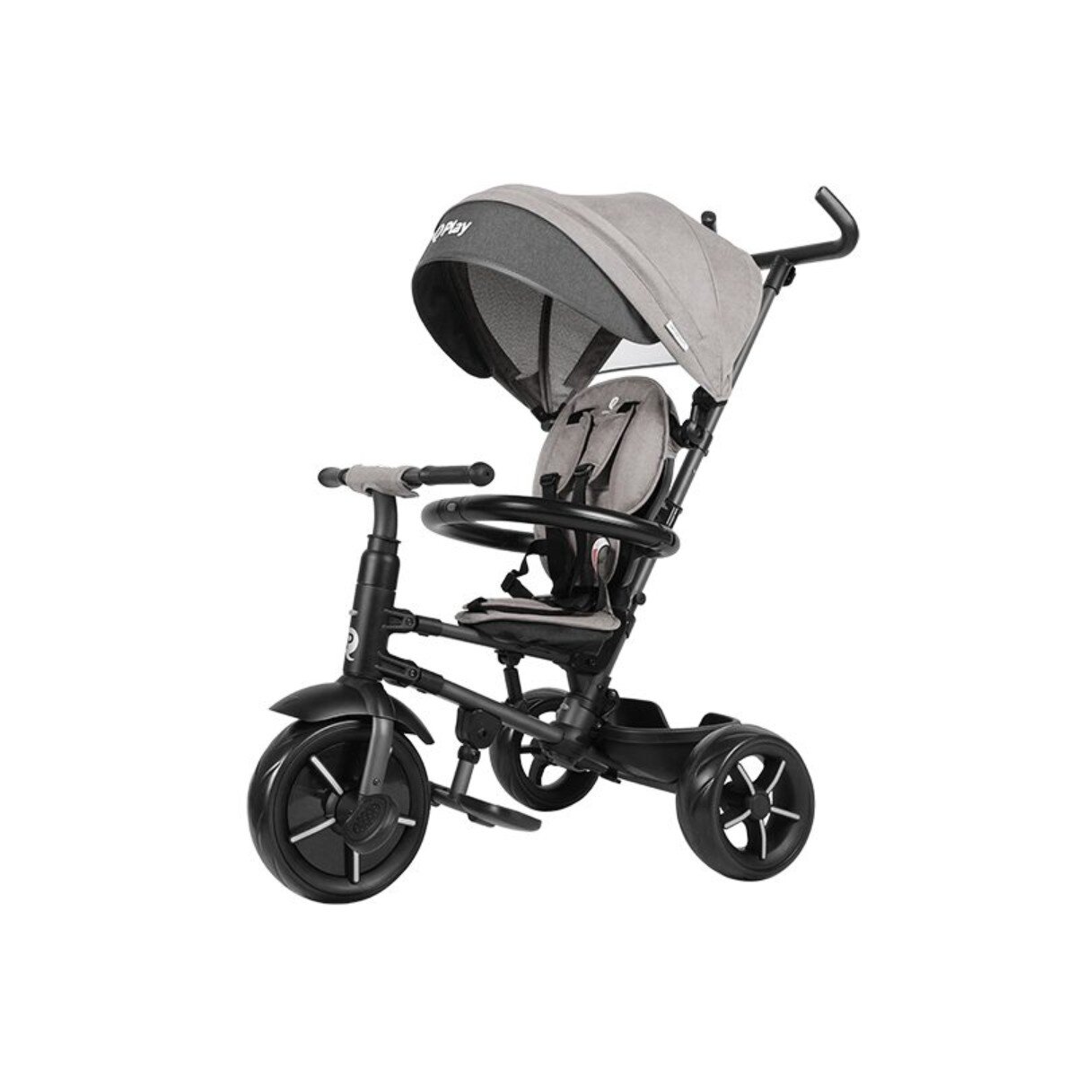 QPlay Tricicleta pliabila Rito Star Gri