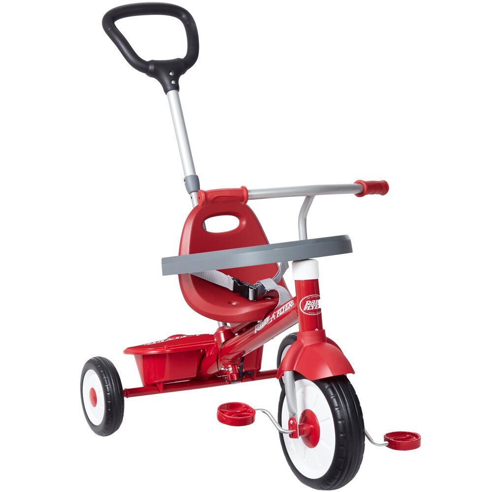 RADIO FLYER Tricicleta 3 in 1 Stroll 'N Trike Rosu