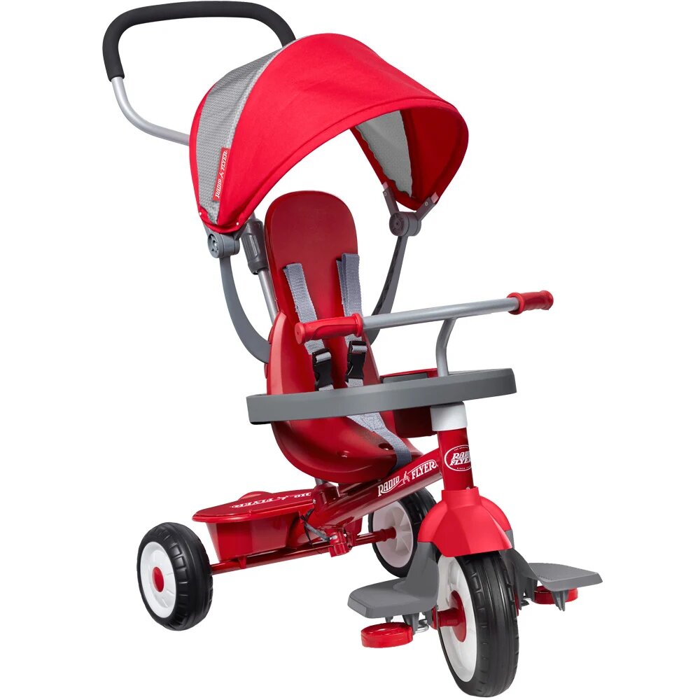 RADIO FLYER Tricicleta multifunctionala 4 in 1 Rosu