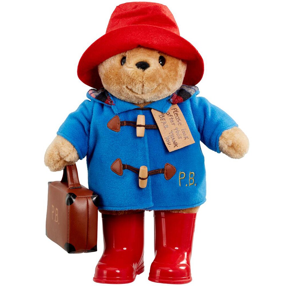 Rainbow Designs Jucarie de plus Ursuletul Paddington cu valiza si cizme 30 cm