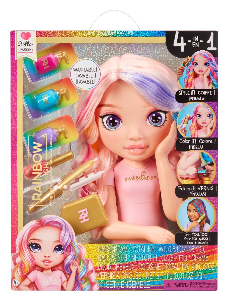 Rainbow High Manechin de coafat Bella Parker Styling Head 120889EUC