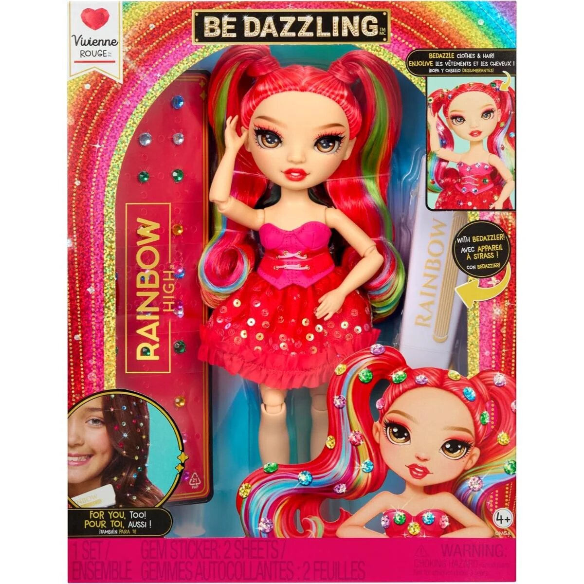 Rainbow High Papusa Be Dazzling Vivienne Rouge 597803EUC