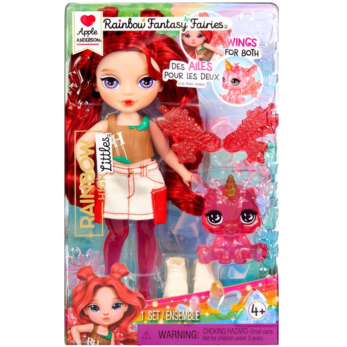 Rainbow High Papusa Littles Rainbow Fantasy Fairies Apple 543381EUC