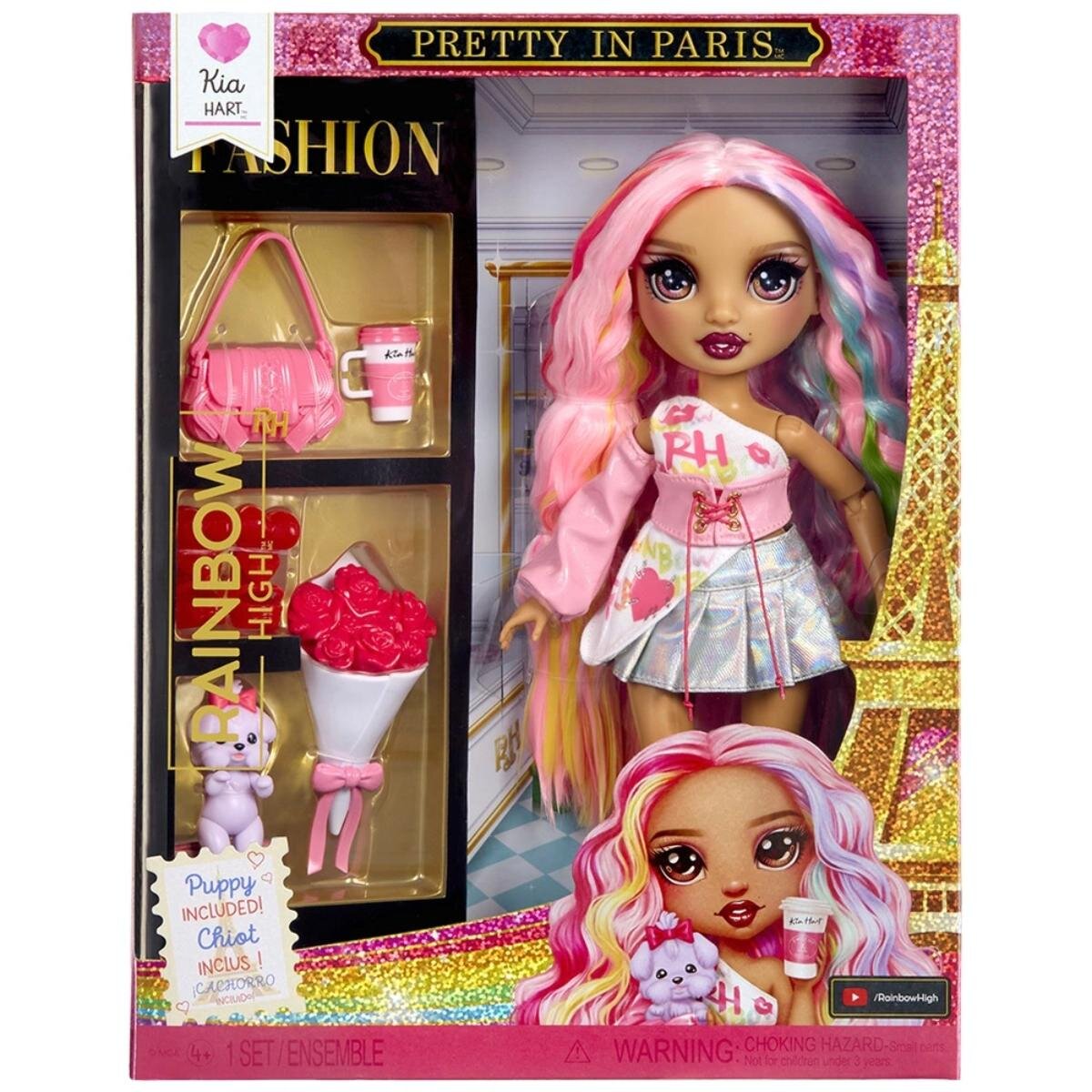 Rainbow High Papusa Pretty in Paris Fashion Kia 248767EUC