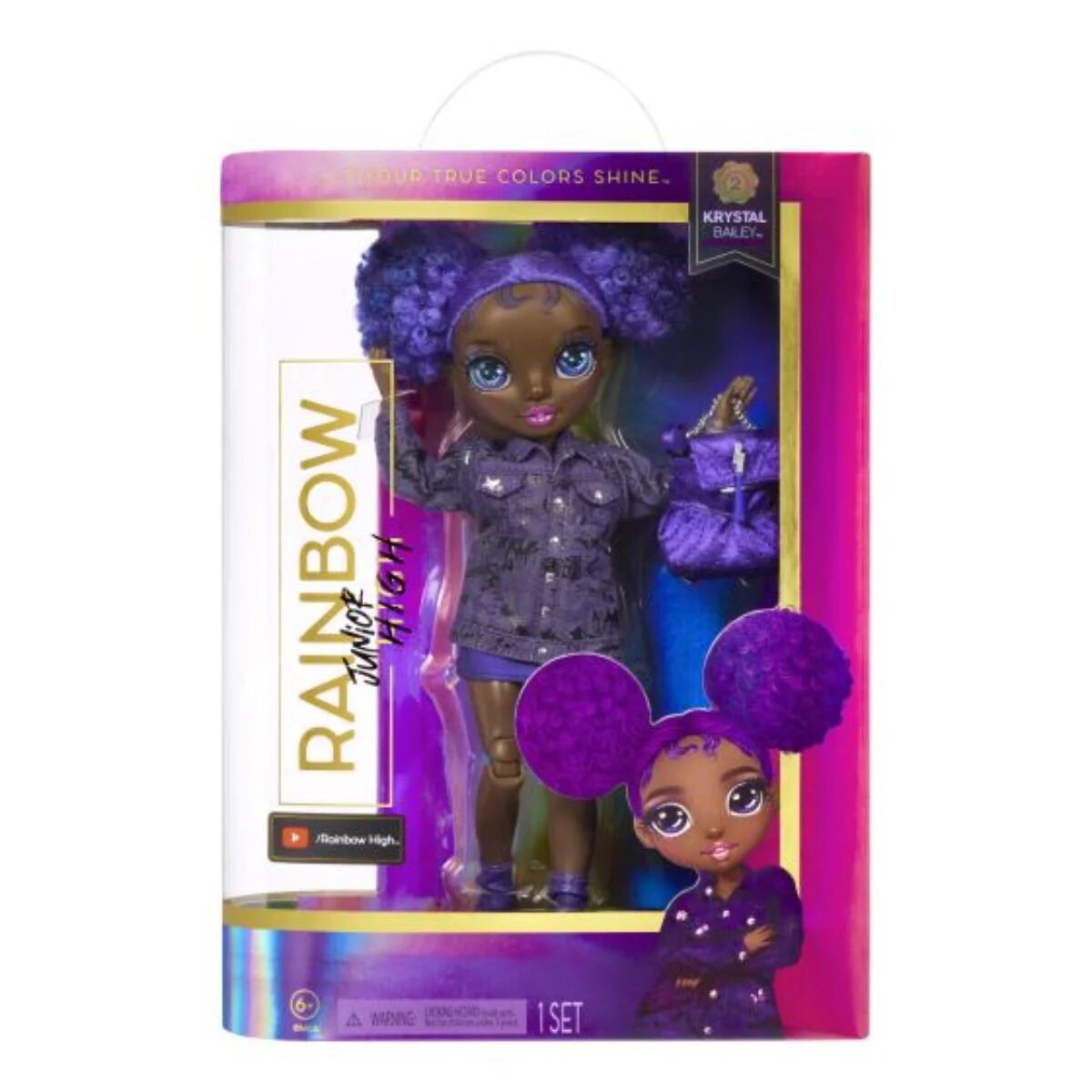 Rainbow High Papusa Rainbow Surprise High Junior Doll Series 2 Krystal 582984