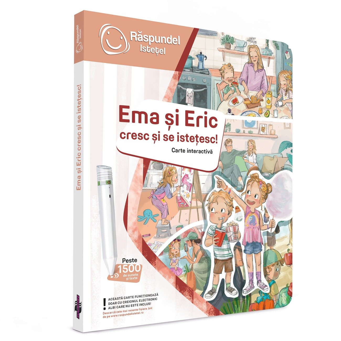 Raspundel Istetel Carte interactiva Ema si Eric cresc si se istetesc