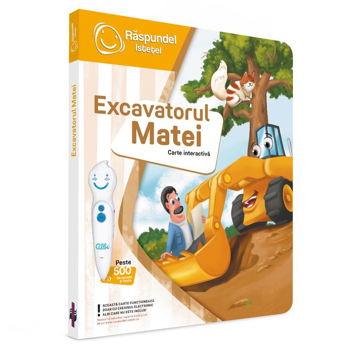 Raspundel Istetel Carte interactiva Excavatorul Matei