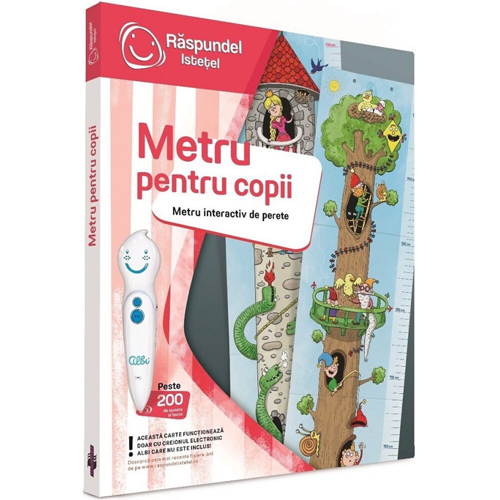 Raspundel Istetel Carte interactiva Metru pentru copii
