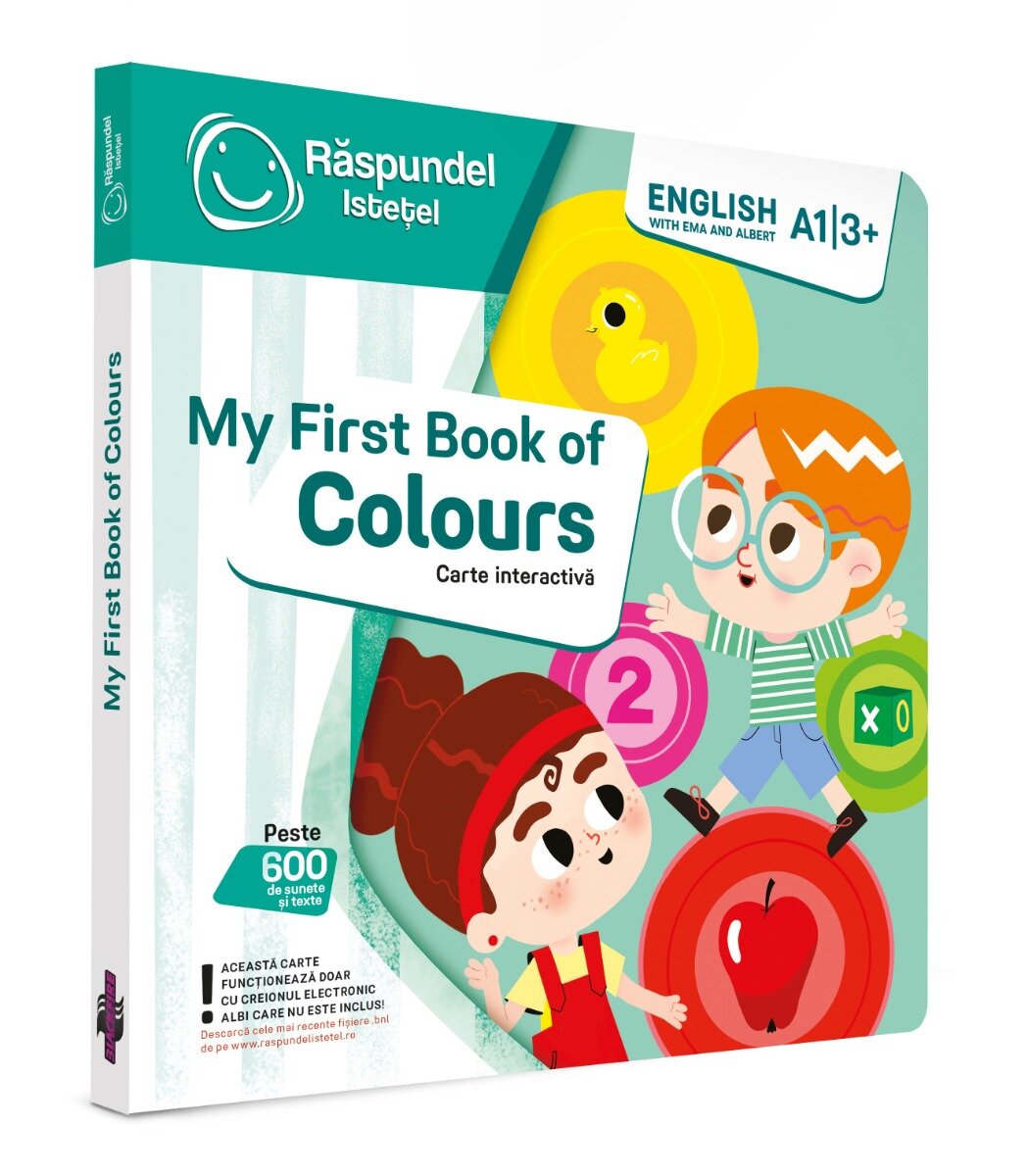 Raspundel Istetel Carte interactiva My first book of colors Limba engleza