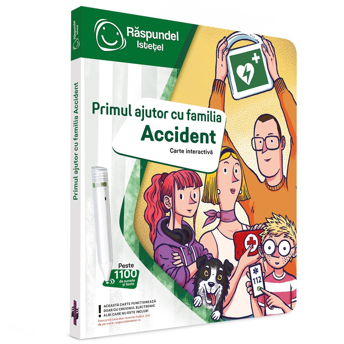 Raspundel Istetel Carte interactiva Primul ajutor cu familia Accident