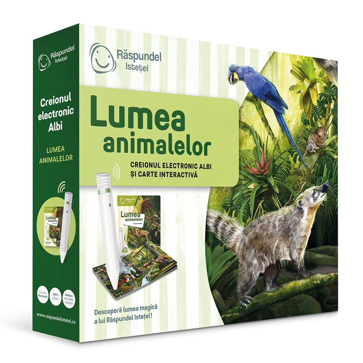 Raspundel Istetel Carte interactiva si creion Lumea Animalelor 2.0