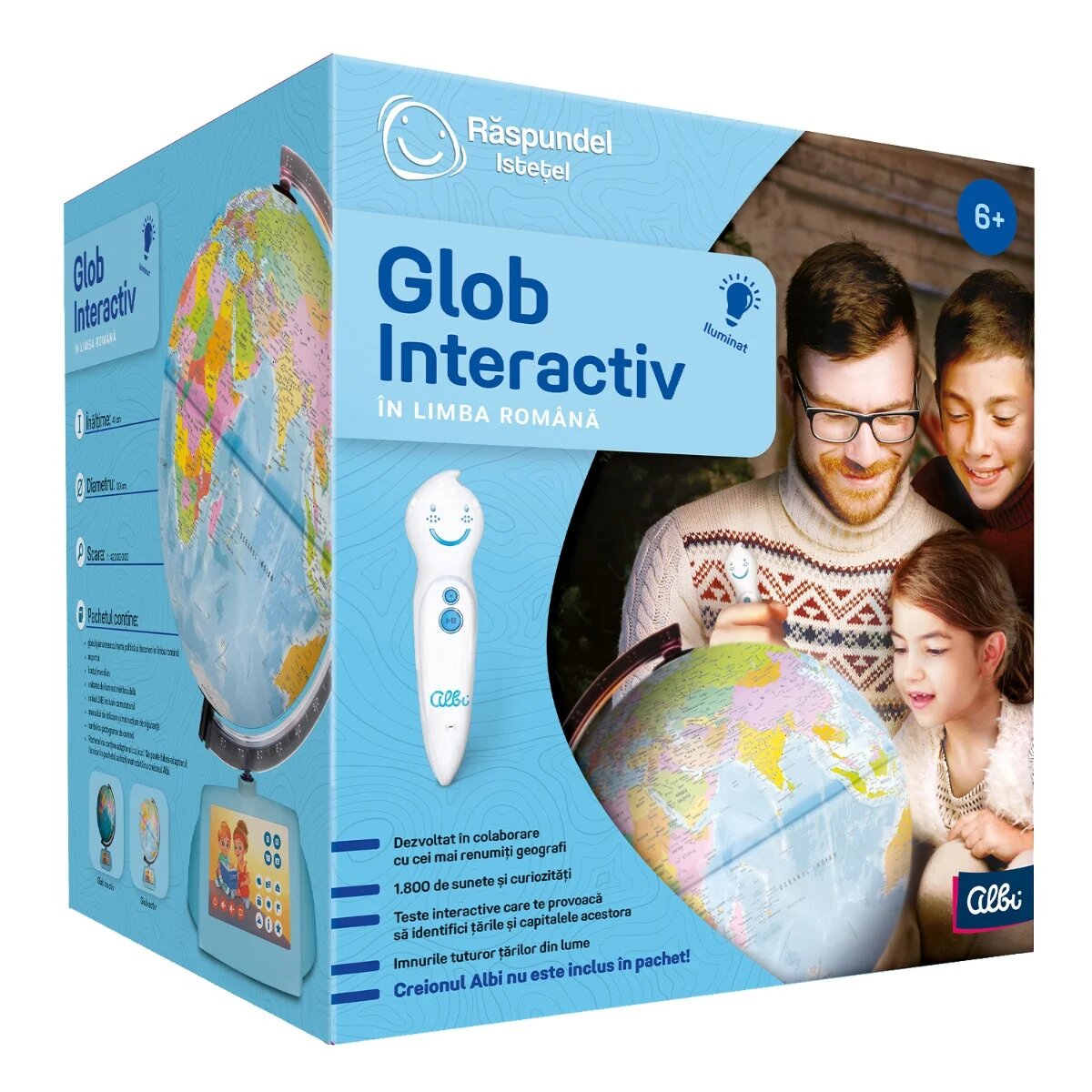 Raspundel Istetel Glob Pamantesc Interactiv Digital Limba Romana