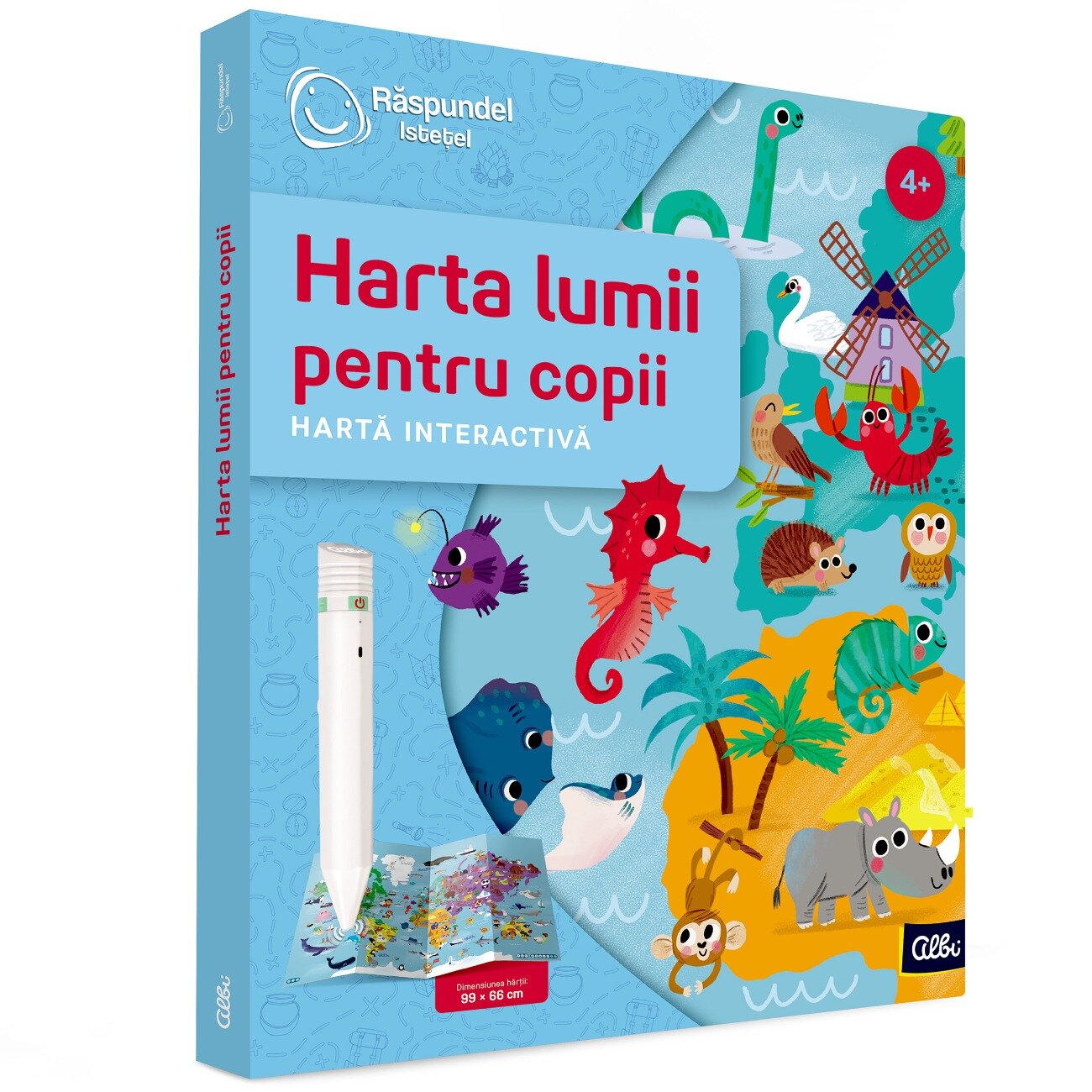 Raspundel Istetel Harta interactiva Harta lumii pentru copii
