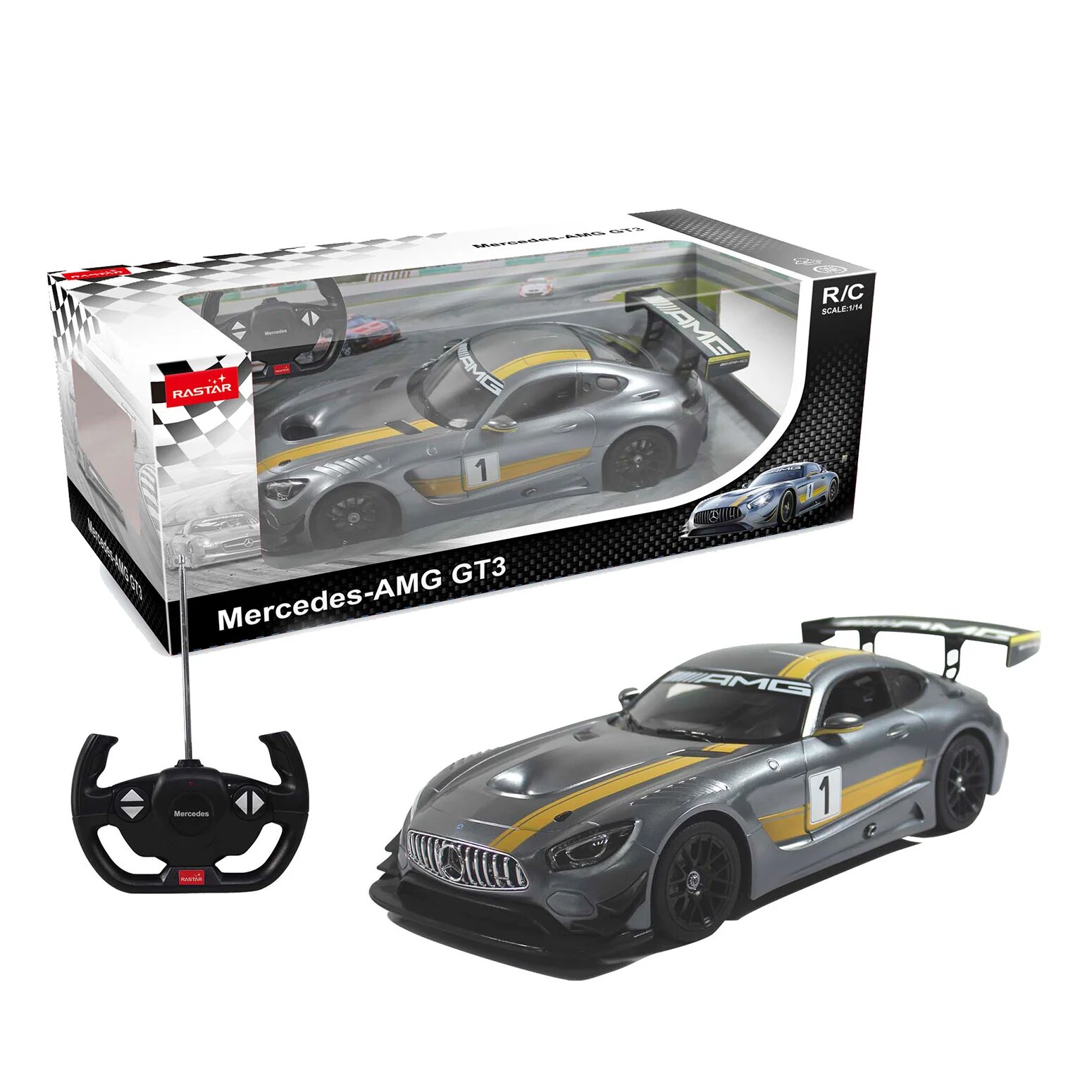 Rastar Masina cu telecomanda Mercedes-Benz AMG GT3 1:14