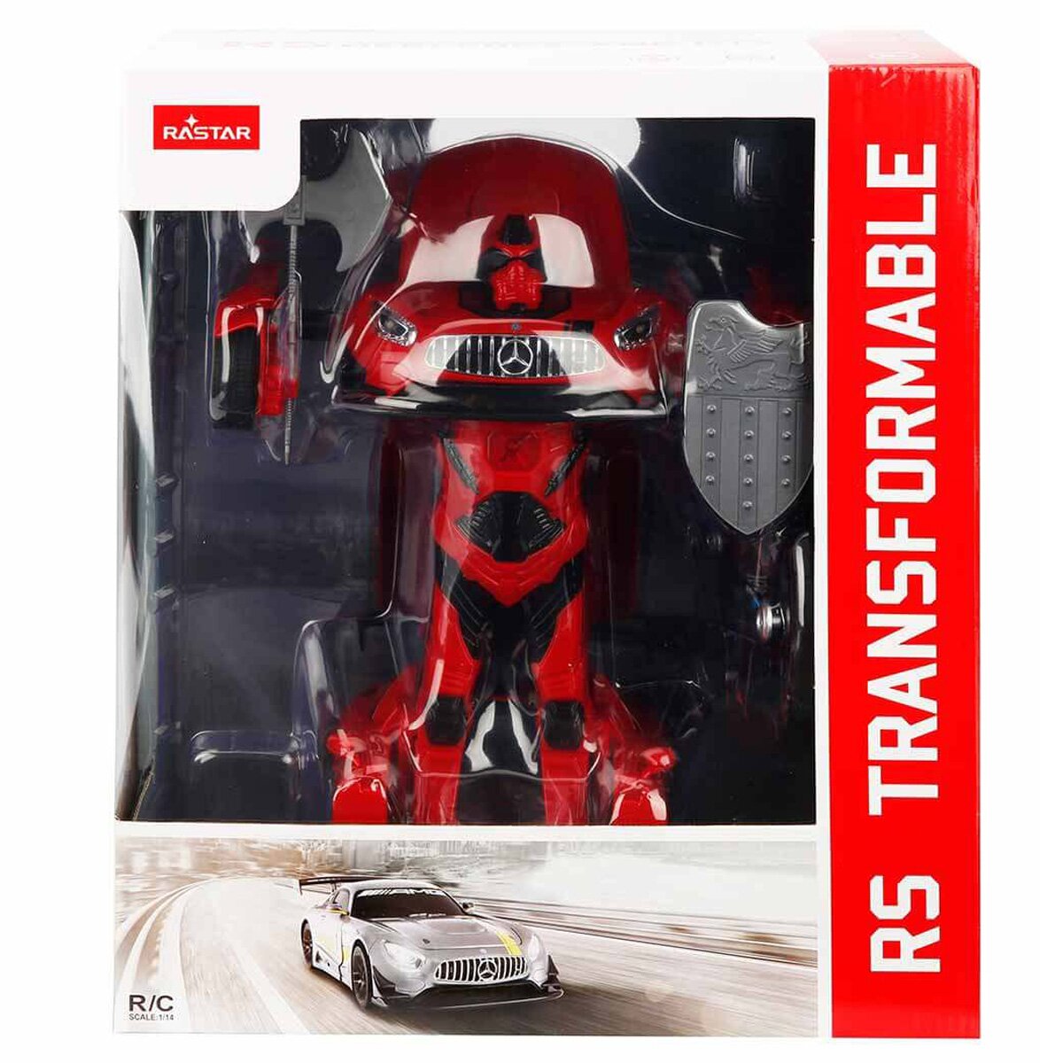Rastar Masina transformabila cu telecomanda Mercedes AMG GT3 1:14 Rosu