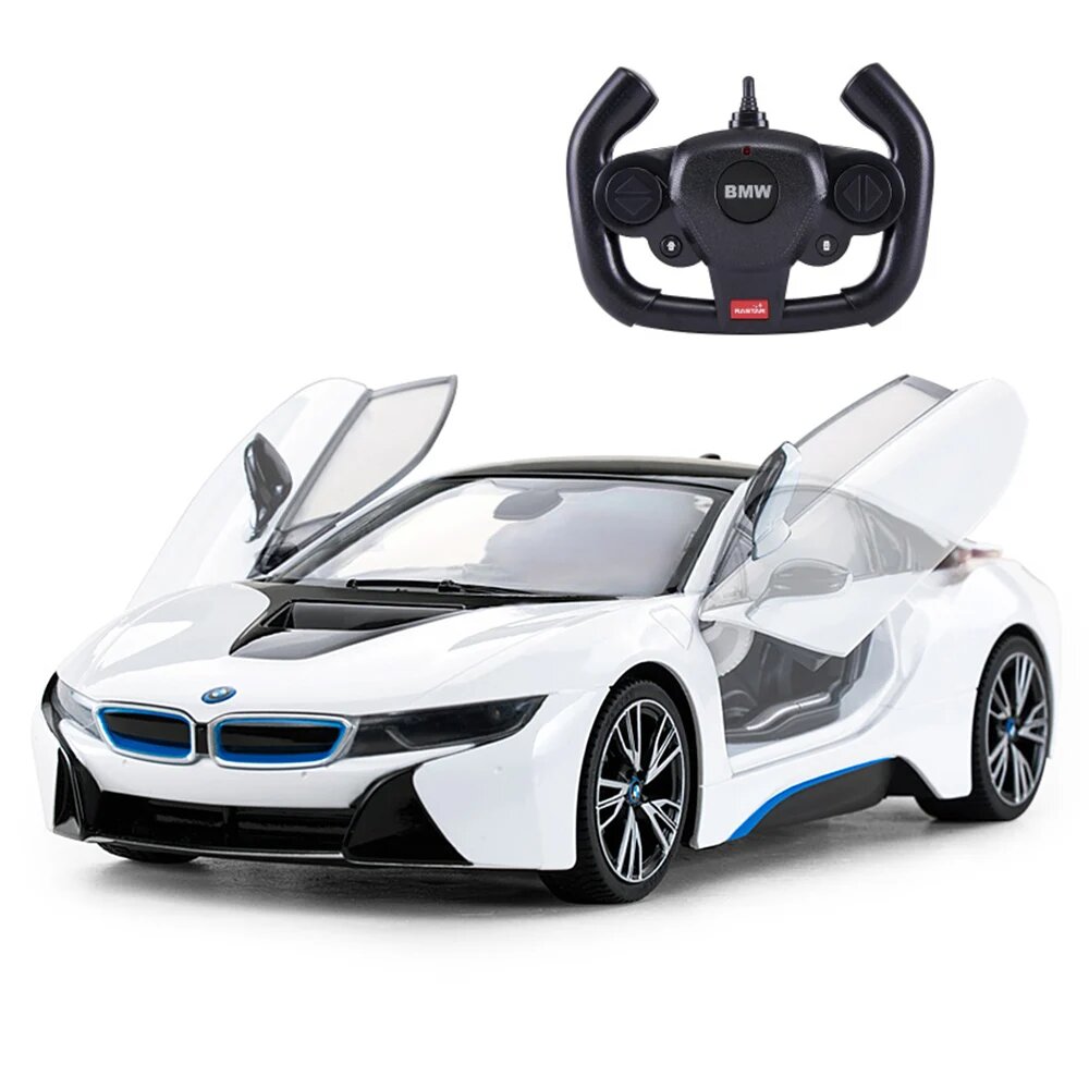Rastar Masinuta cu telecomanda BMW i8 1:14 Alb