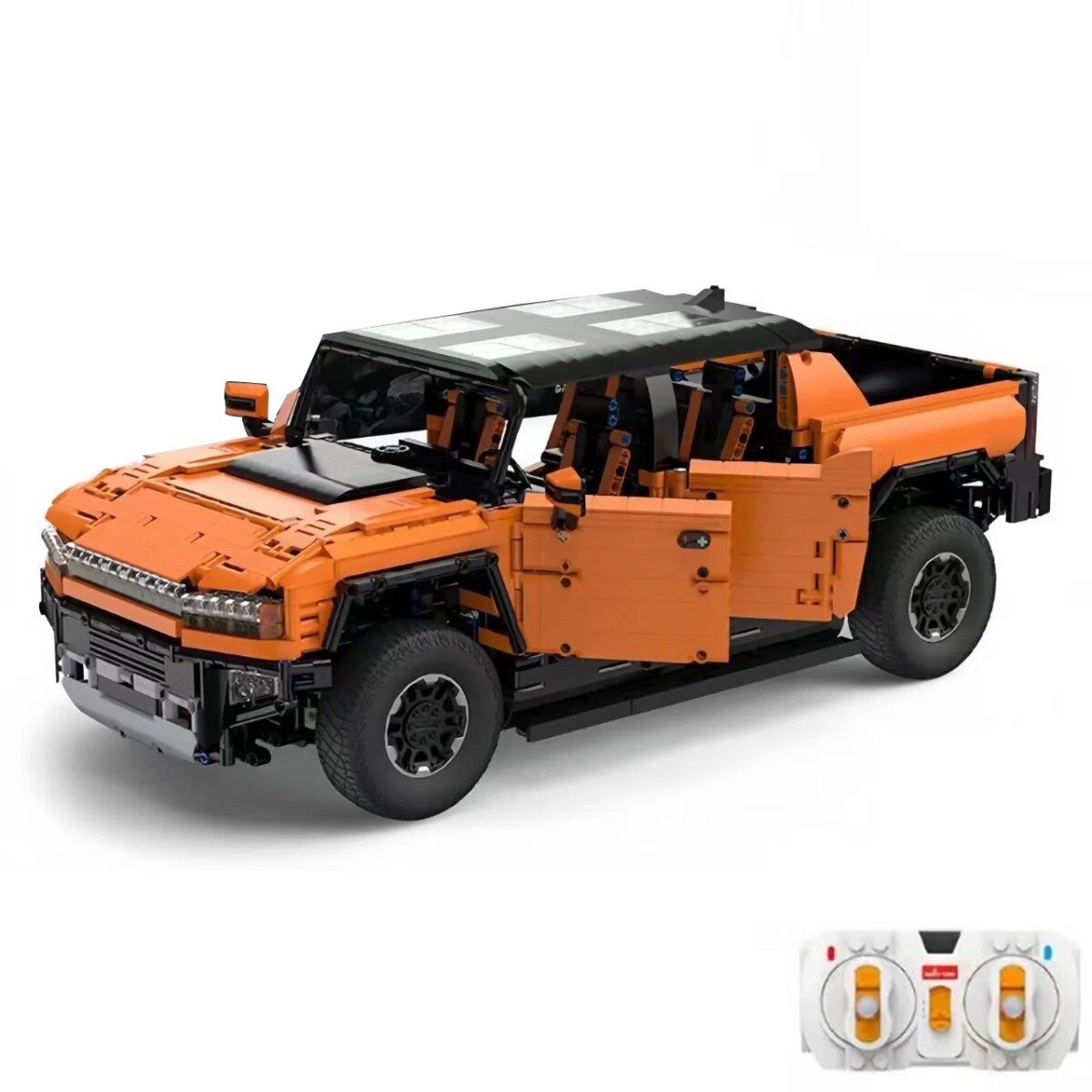 Rastar Set constructie masinuta cu telecomanda Hummer Ev 1:10 3851 piese