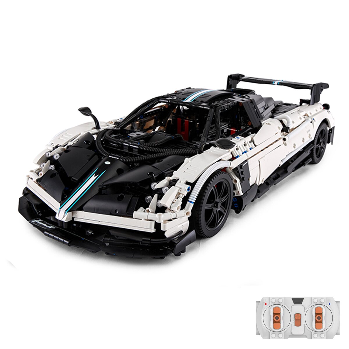 Rastar Set constructie masinuta cu telecomanda Pagani Huayra Alb 1:8 2899 piese