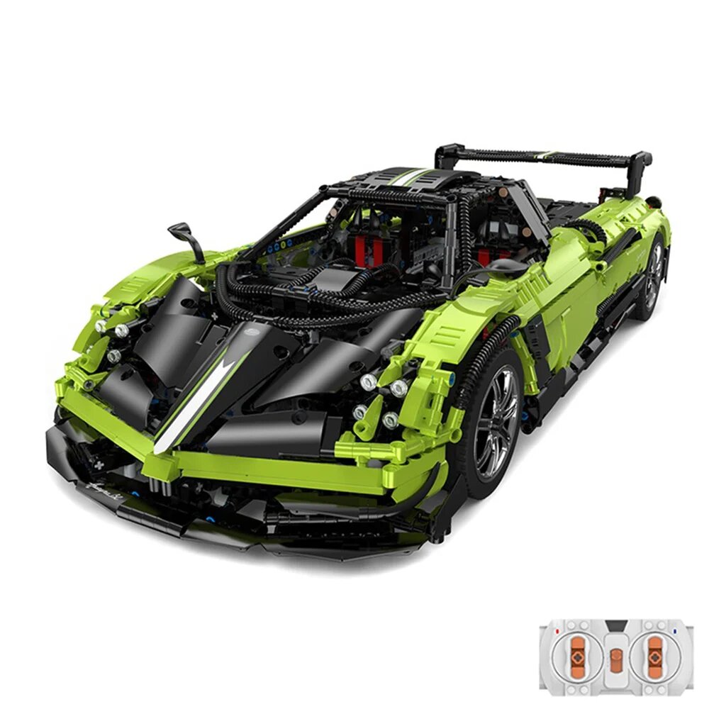 Rastar Set constructie masinuta cu telecomanda Pagani Huayra Verde 1:8 2899 piese