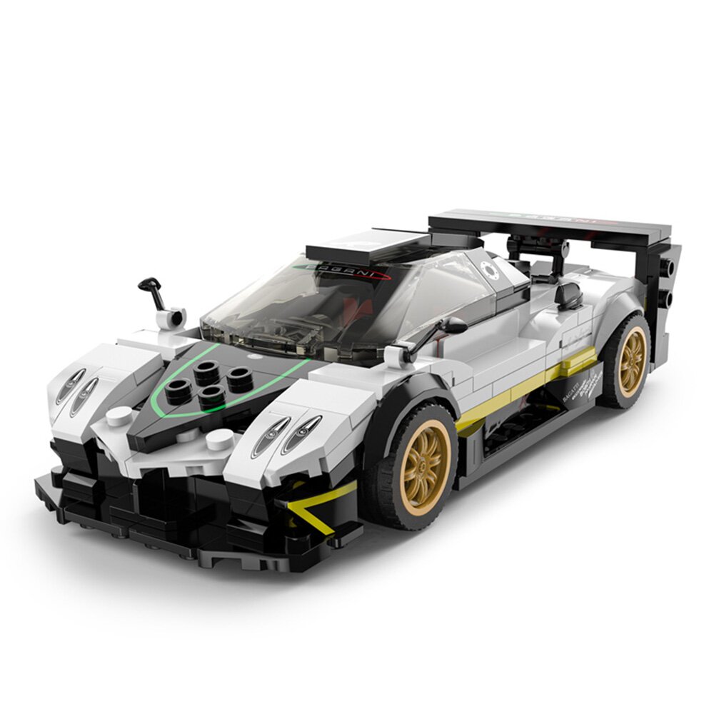 Rastar Set constructie masinuta Pagani Zonda R Alb 1:28 387 piese