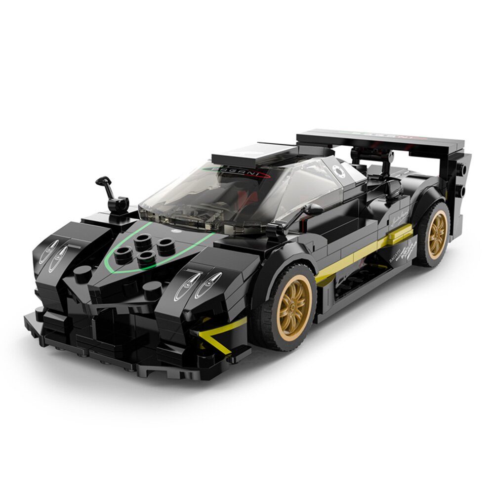 Rastar Set constructie masinuta Pagani Zonda R Negru 1:28 387 piese