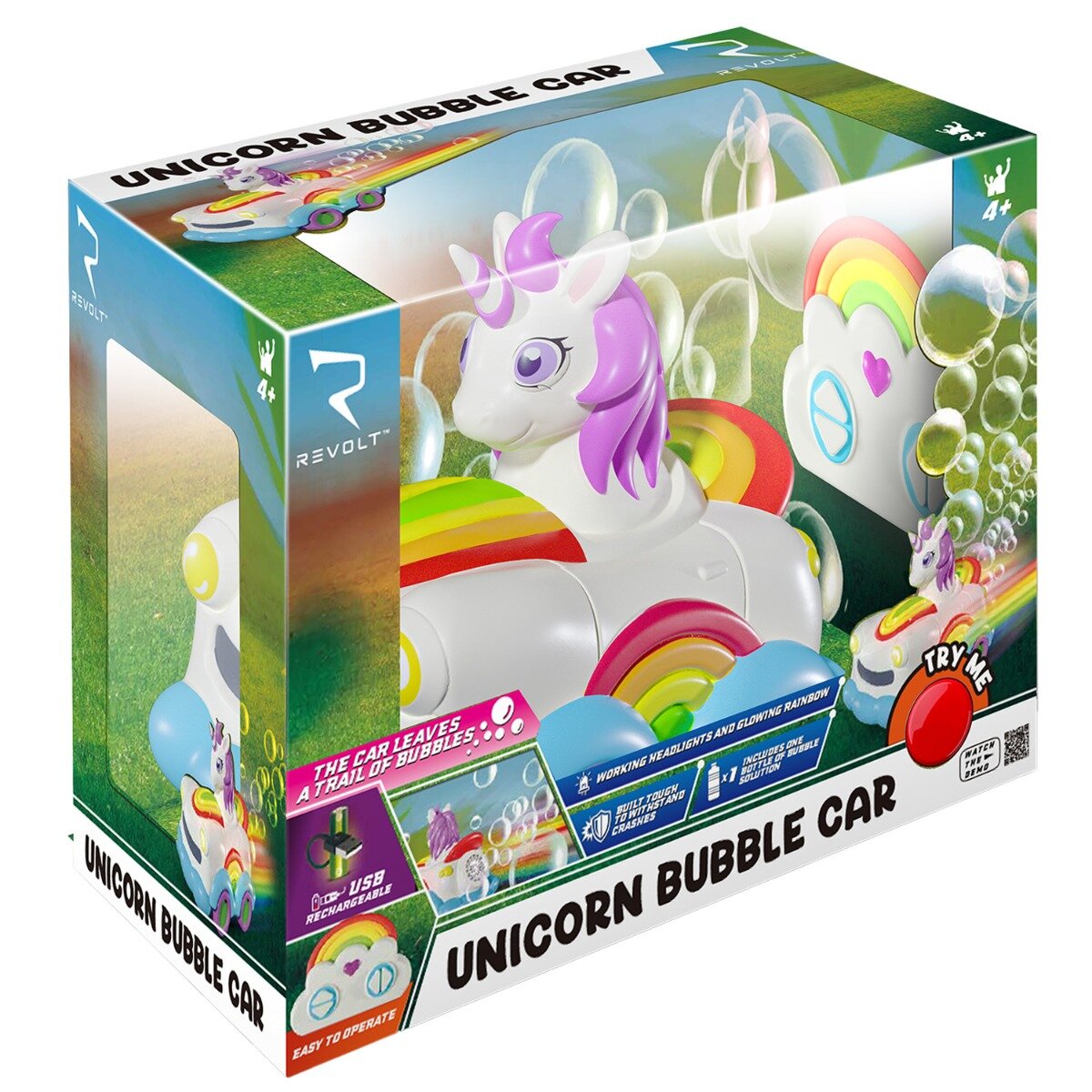 Revolt Masina cu telecomanda Unicorn Bubble Car