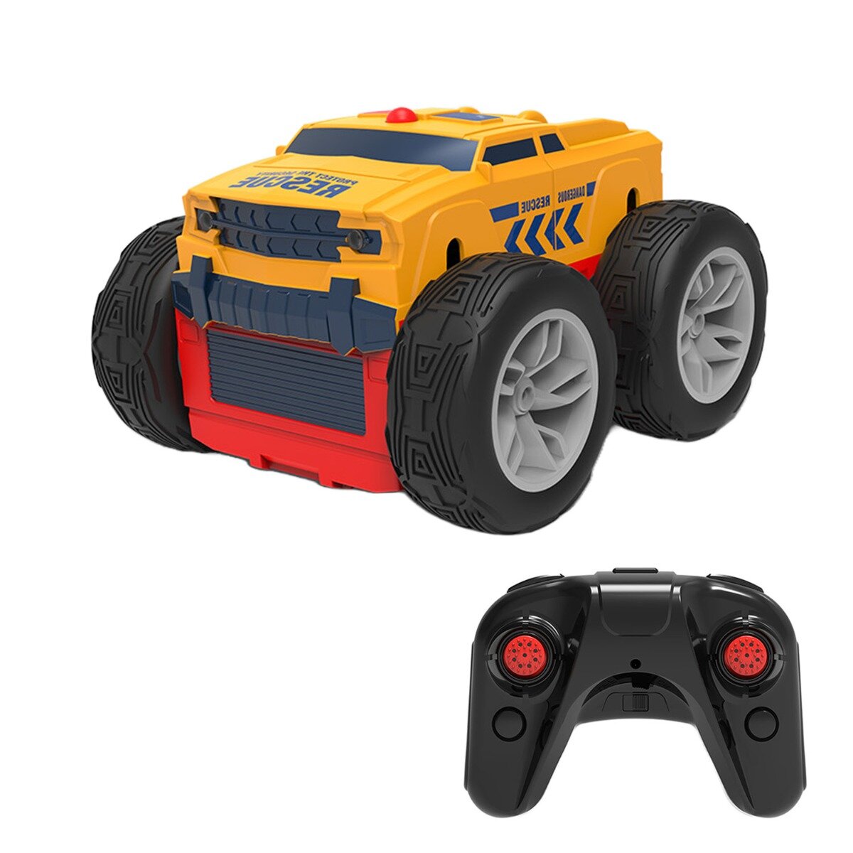 Revolt Masinuta cu telecomanda 2 Sided Rescue Racers Galben